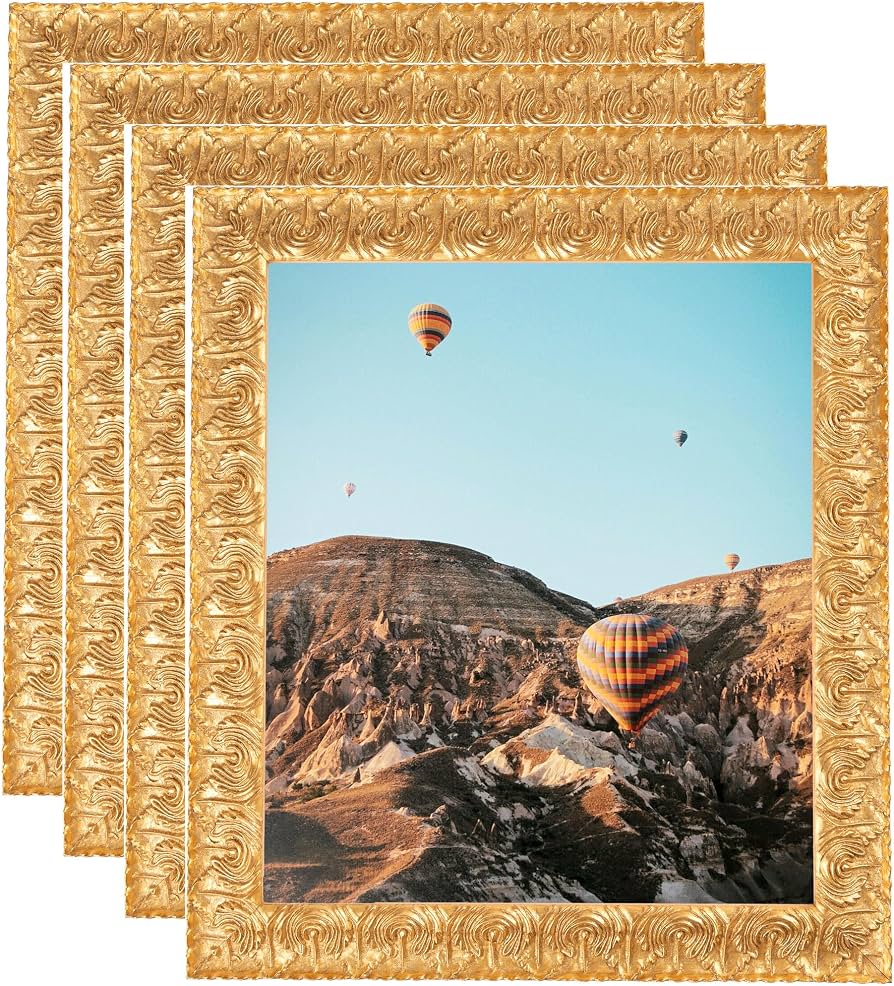 Amazon.com - ArtToFrames 9x9 Inch Gold Picture Frame, 4 - Pack
